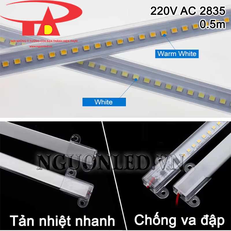 Đèn led thanh 220v 2835 loại tốt