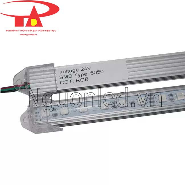 Đèn led thanh nhôm 24V ánh sáng rgb