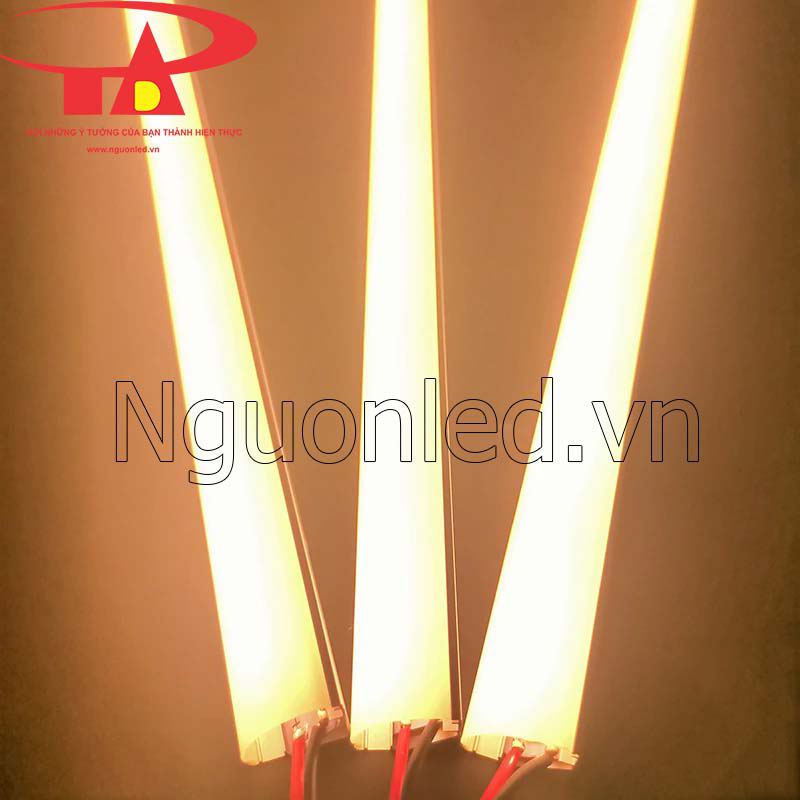 Led thanh nhôm 24v ánh sáng vàng chip 5050/5054/5630