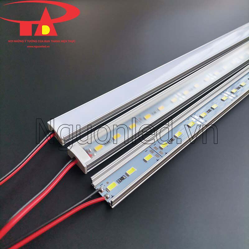 Đèn led thanh nhôm 24V ánh sáng xanh lá