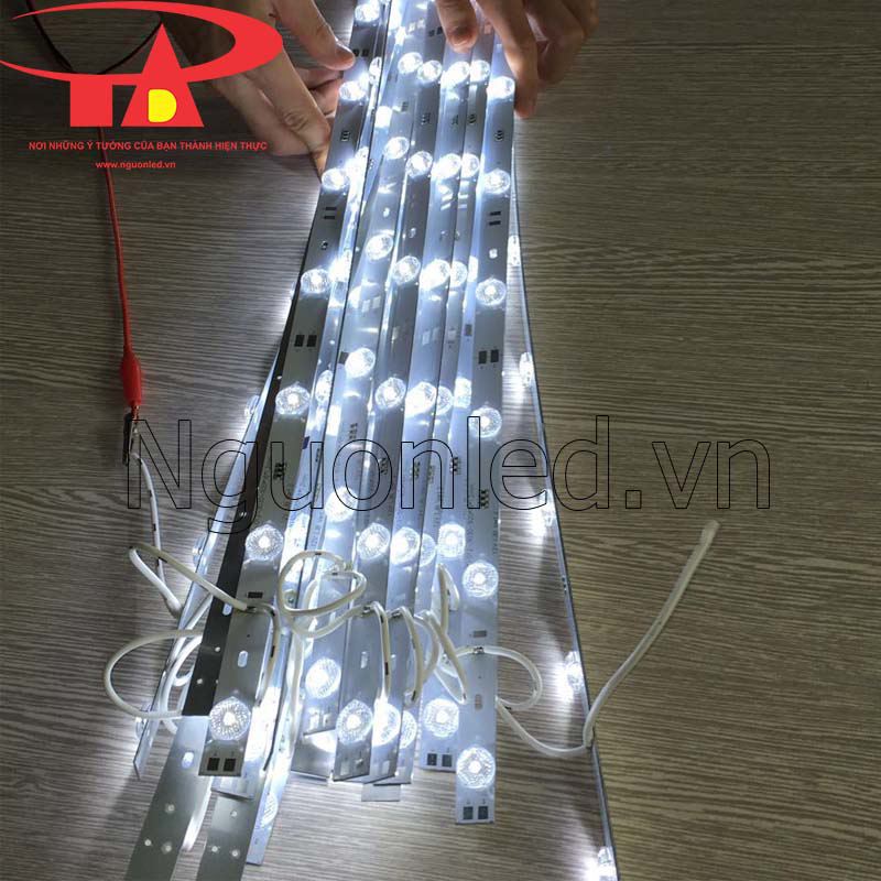 Led thanh nhôm toả 1m, 12 bóng, màu trắng, cao cấp