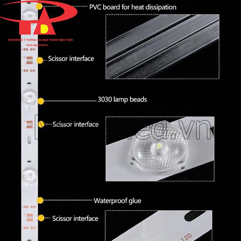 Led thanh nhôm mành trong nhà, 12v dc