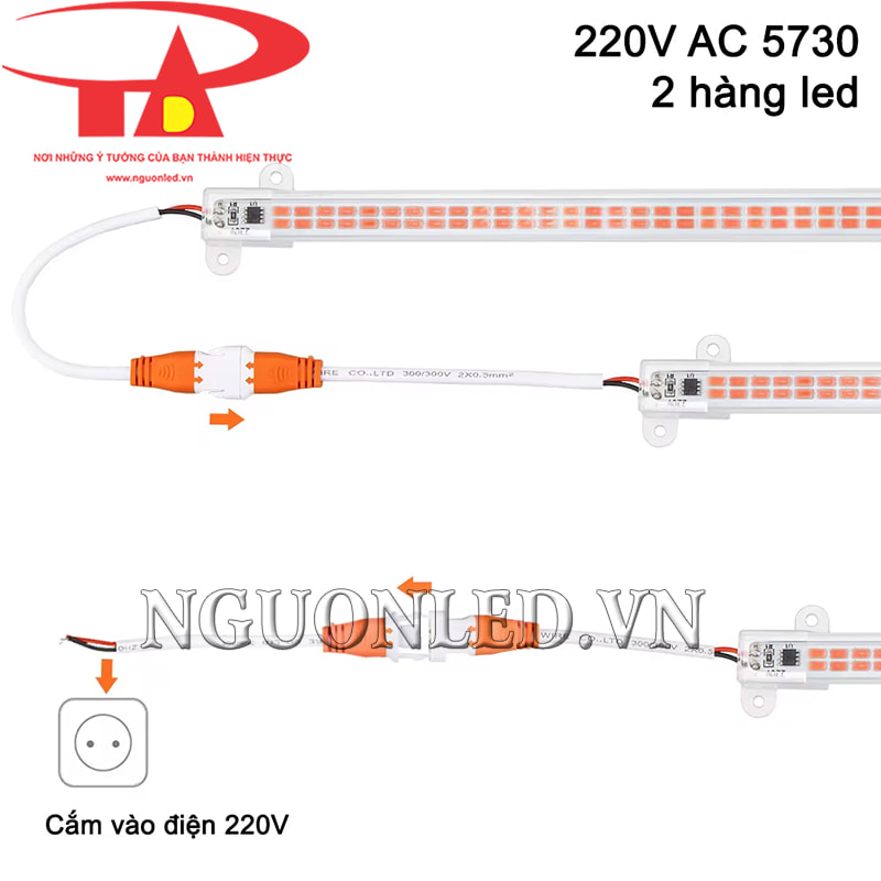 Led thanh nhôm dùng điện 220V cao cấp