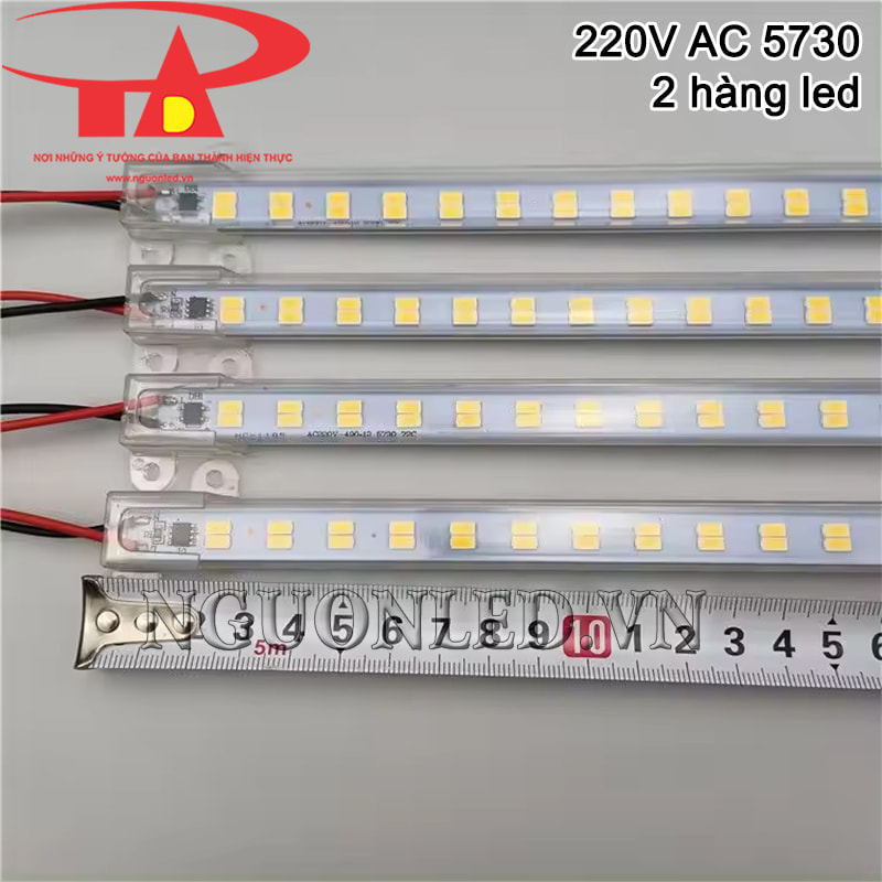 Đèn led thanh nhôm 5730 2 hàng