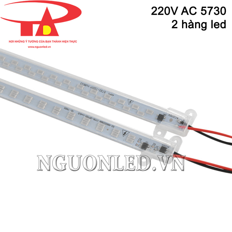 Led thanh nhôm 220V 5730 2 hàng