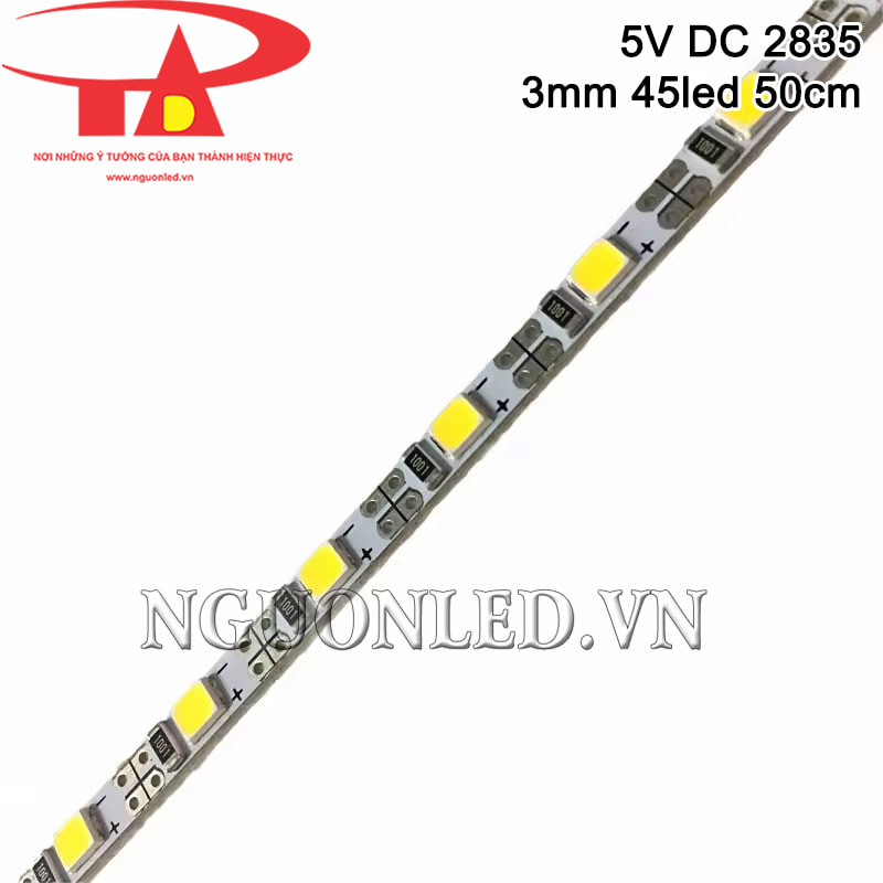 Led thanh 5V 3mm 45 led loại tốt