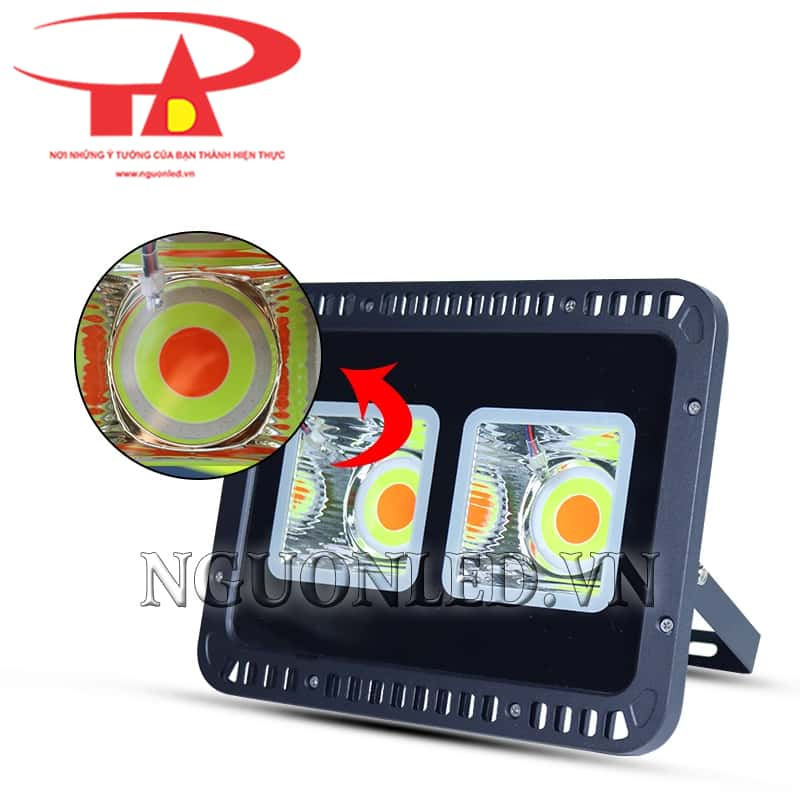 Đèn pha led COB 100W đổi màu loại tốt