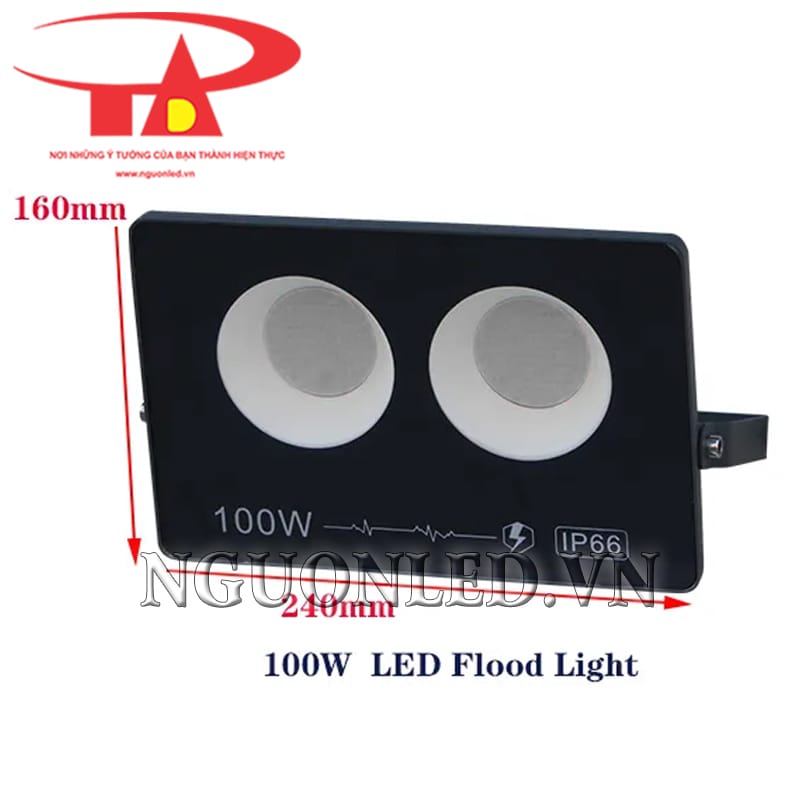 Đèn pha led COB 100W RGB