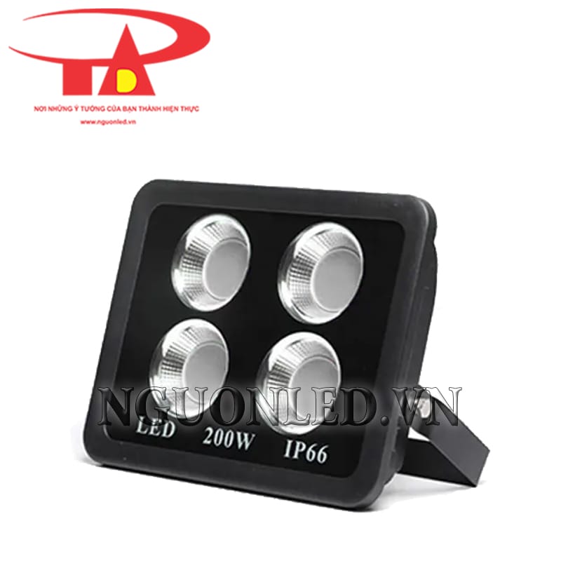 Đèn pha led COB 200W đổi màu