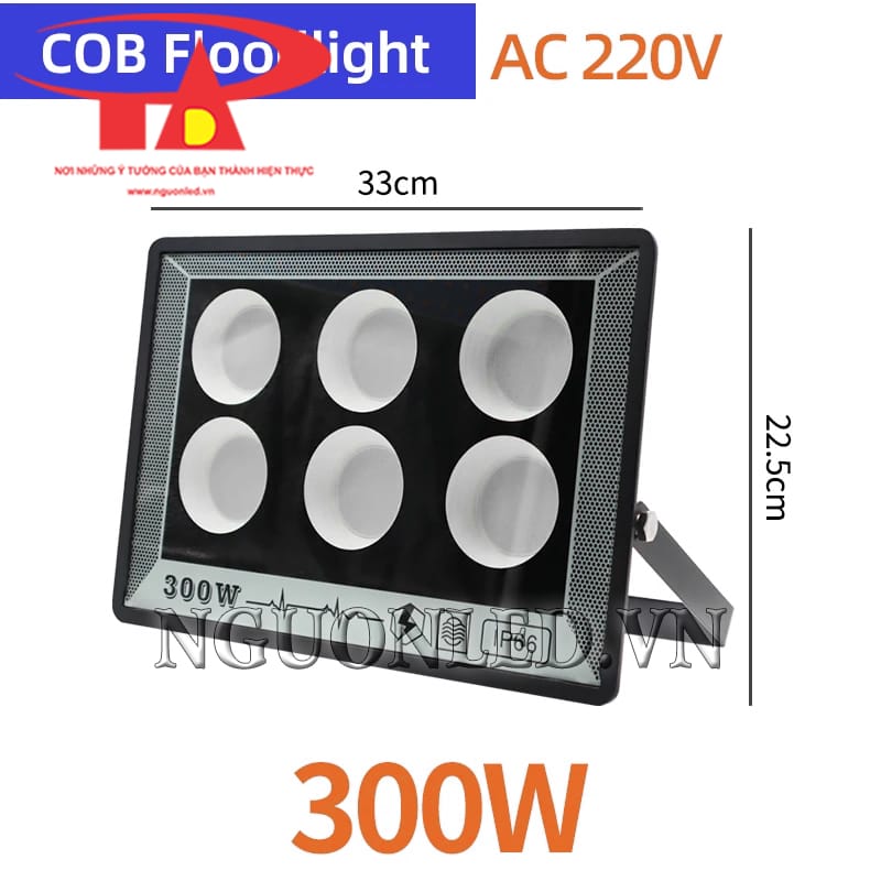 Đèn pha chip  COB 300W đổi màu