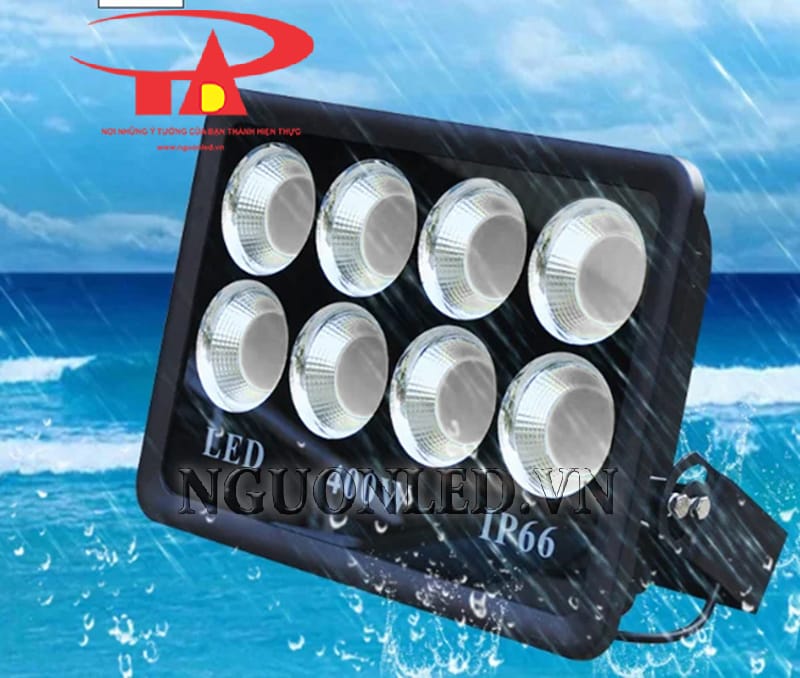 Đèn led  pha COB 400W đổi màu chống mưa