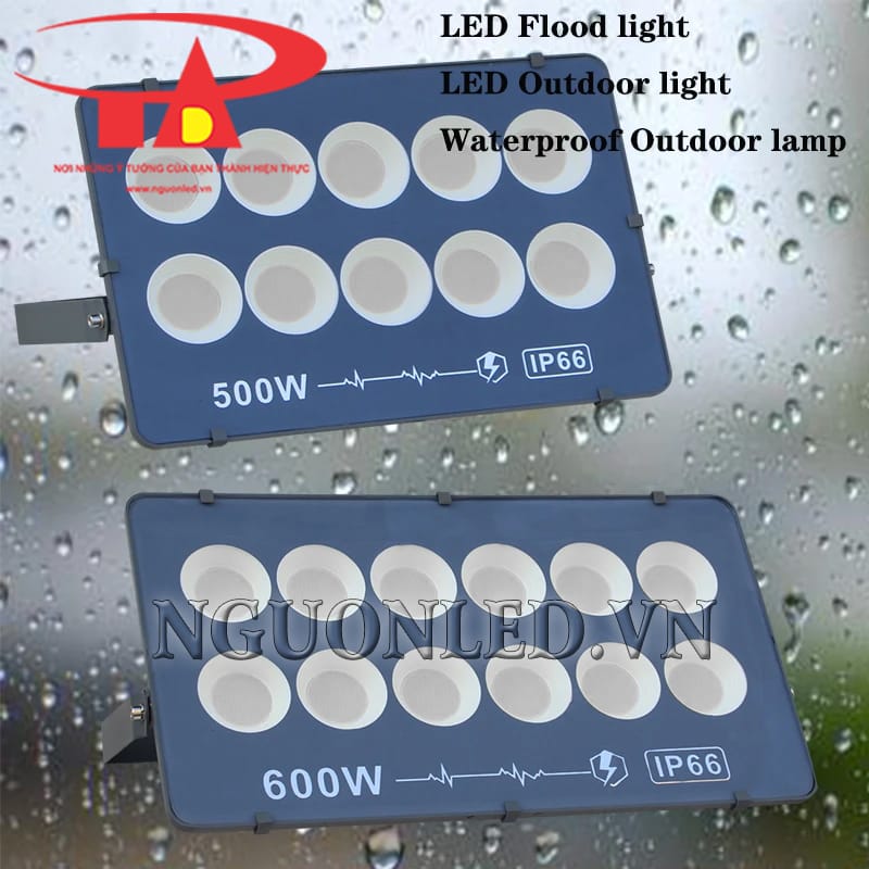 Đèn pha led 500W đổi màu chip COB