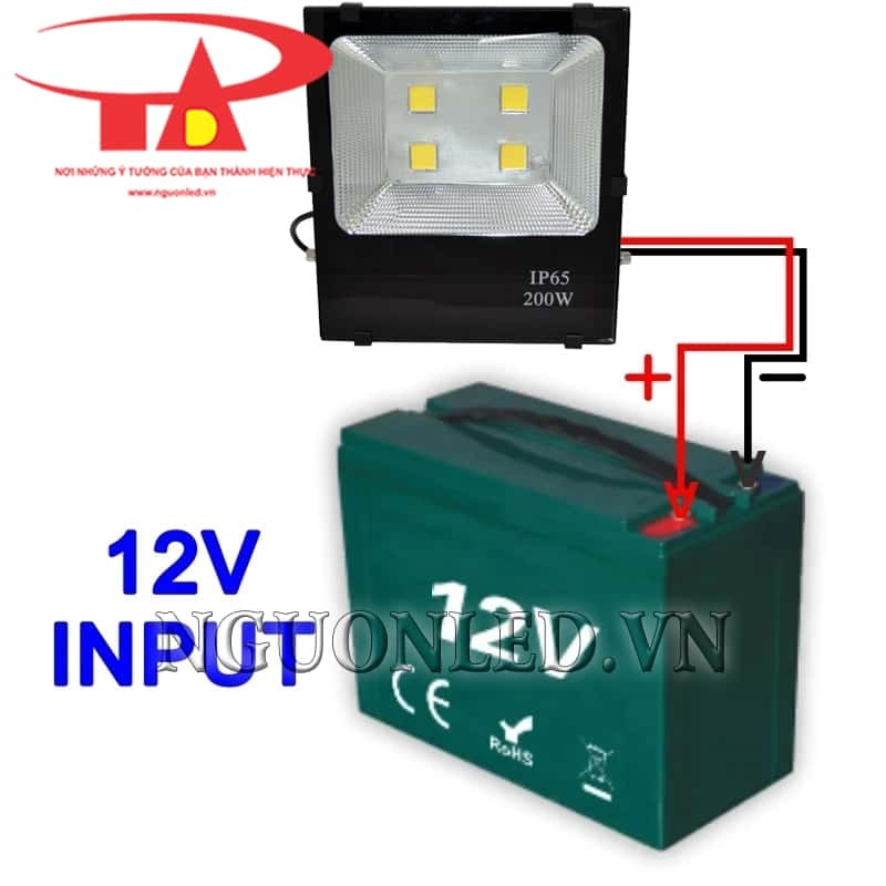 Đèn led xài bình ắc quy