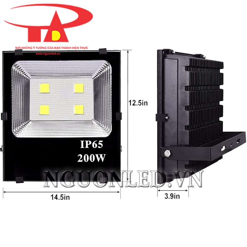 Thông số đèn pha led điện áp 12V 200W