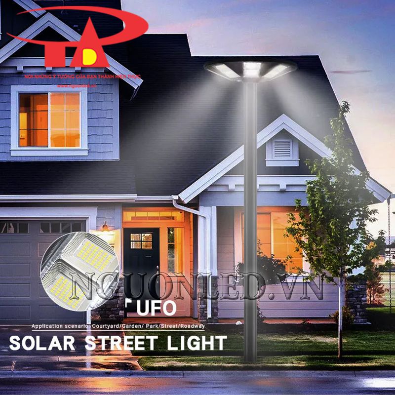 Đèn led sân vườn năng lượng UFO 800W loại tốt tại HCM