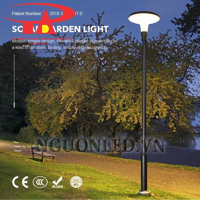 Đèn led sân vườn năng lượng 30W mã TYD083 tại TPHCM