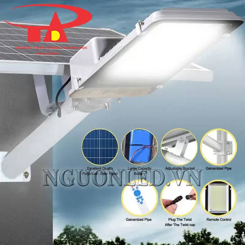 Đèn đường năng lượng mặt trời 100W siêu sáng