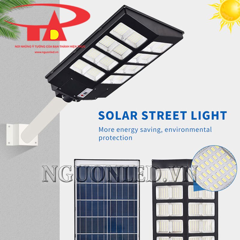 Đèn đường NLMT liền thể 400W giá rẻ