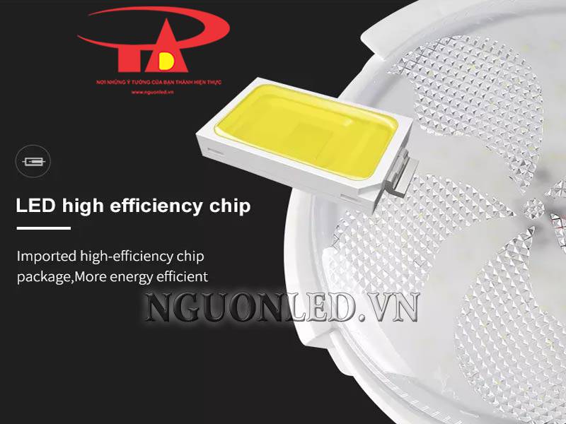 chi tiết đèn ốp trần NLMT 200W loại tốt