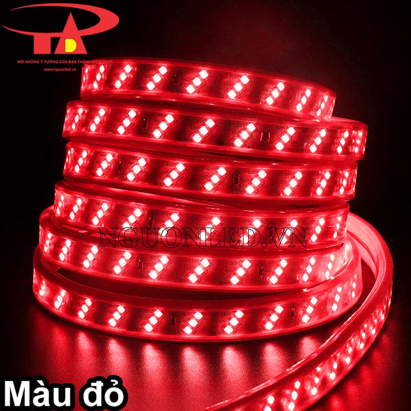 Đèn led dây 220v ba hàng màu đỏ