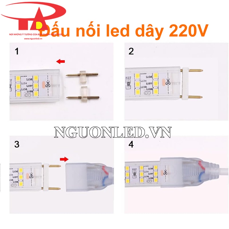 Hướng dẫn đấu nối led dây 220v