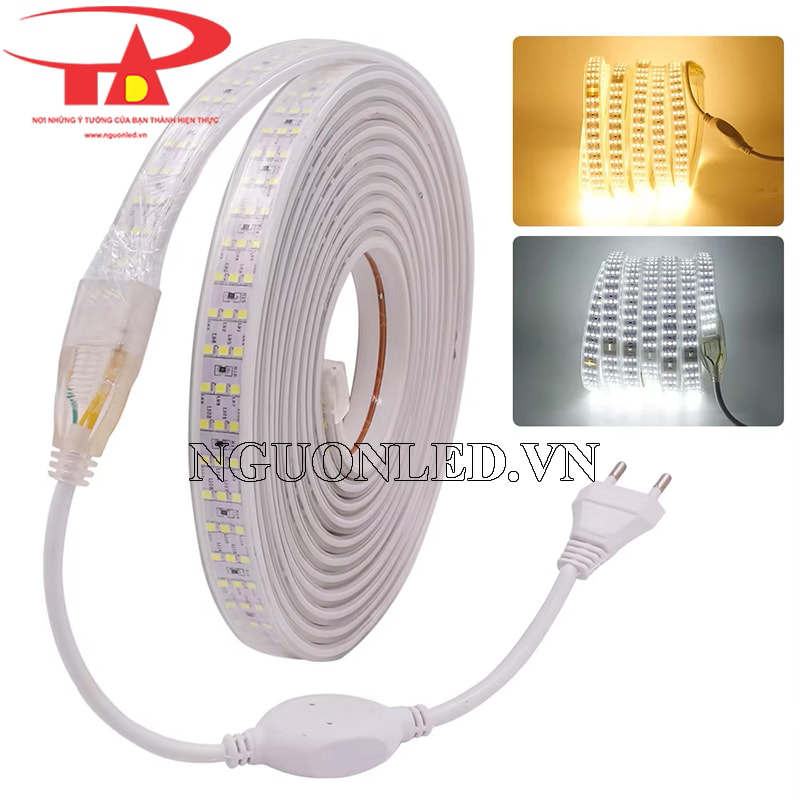 Led cuộn 100m 3 hàng bóng loại tốt