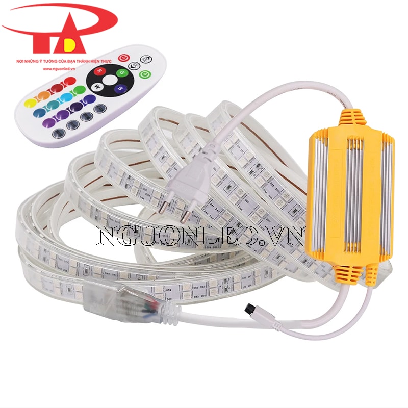 Led dây dẻo 220v cuộn 100m đủ màu