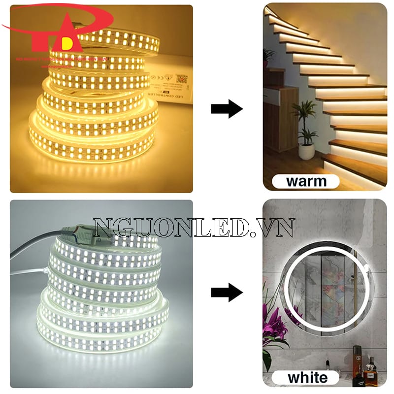 Dây led cuộn 100m 220v chip 2835