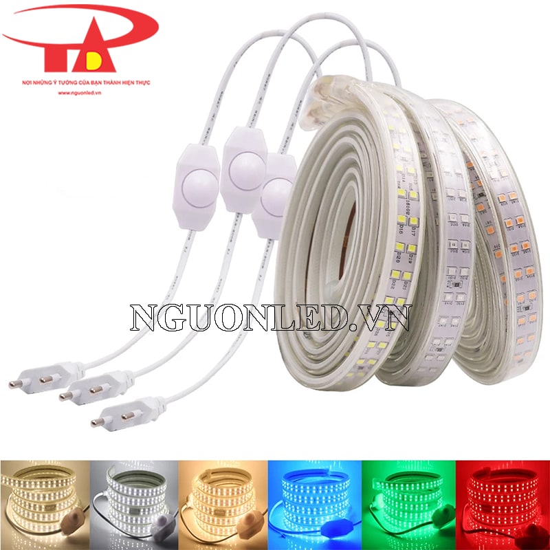 Led cuộn 2835 220v ánh sáng xanh dương