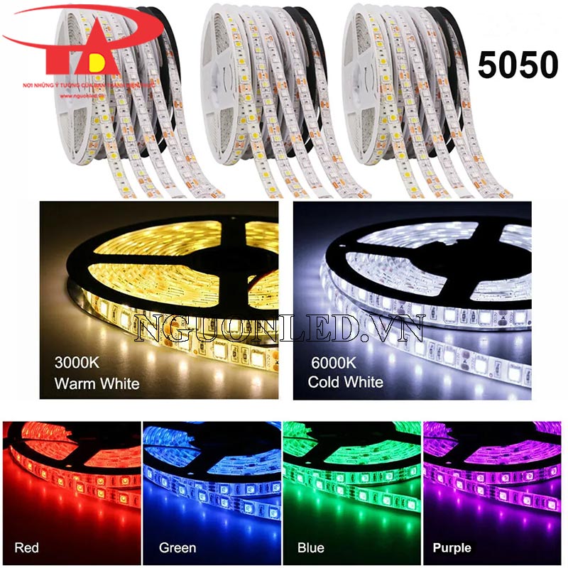 Dây led dán 24v chip 5050 loại tốt