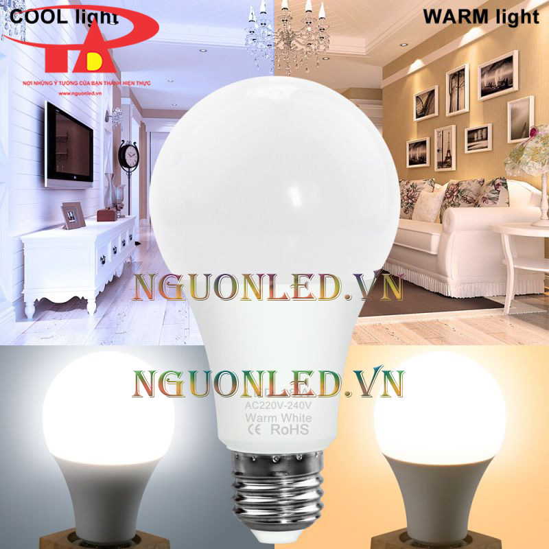 Đèn led búp trụ chợ kim biên