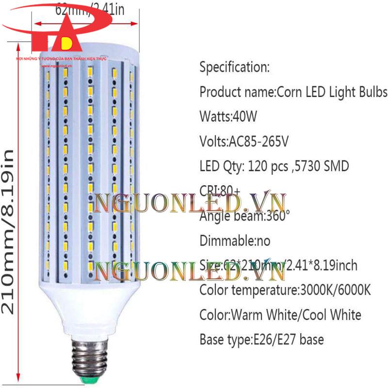 đèn led trái bắp giá rẻ