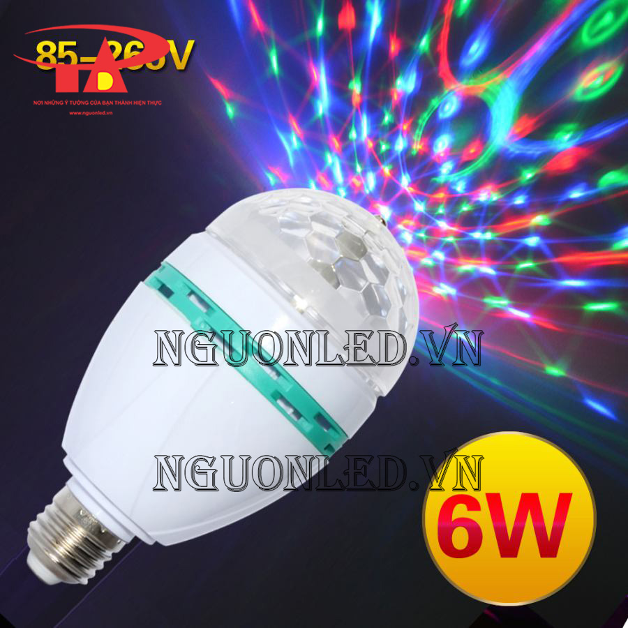 đèn led cầu xoay 6w