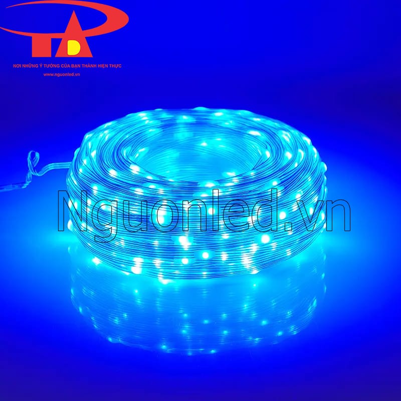 Dây đèn led hạt gạo 100m xanh dương siêu sáng