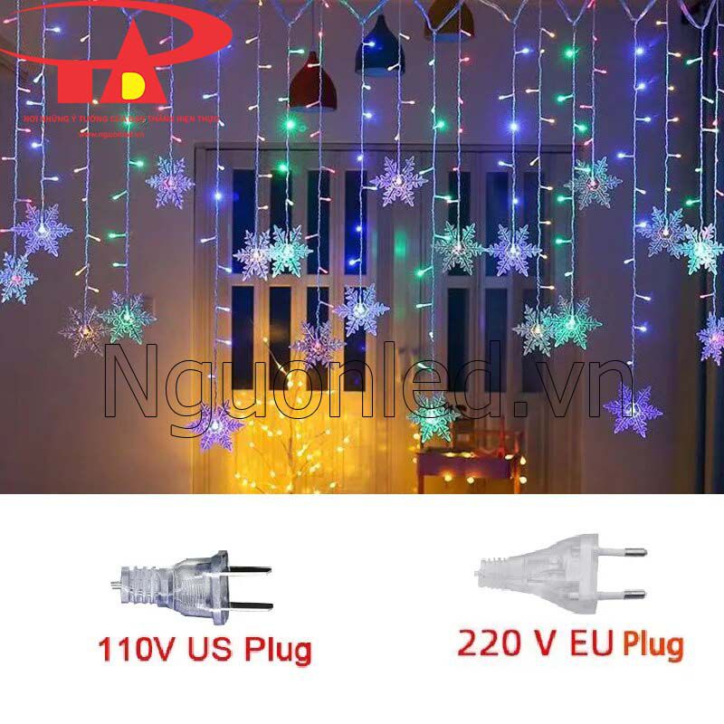 Đèn led dây hình bông tuyết đủ màu