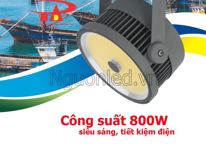 Bán đèn led đánh bắt cá 800w cob tại HCM