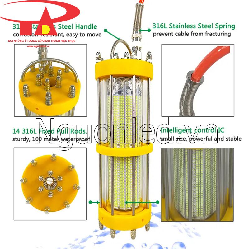 Đèn led câu cá công suất 2400w