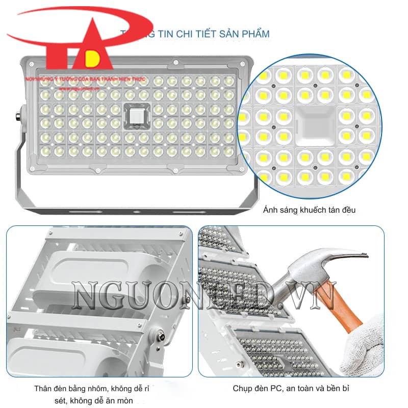 Đèn pha tàu biển vỏ hợp kim nhômm kính cường lực