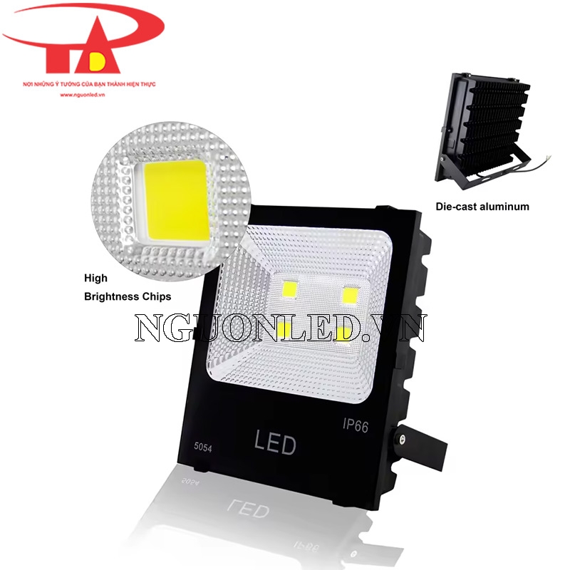 Đèn pha led chóa kim cương 200w siêu sáng