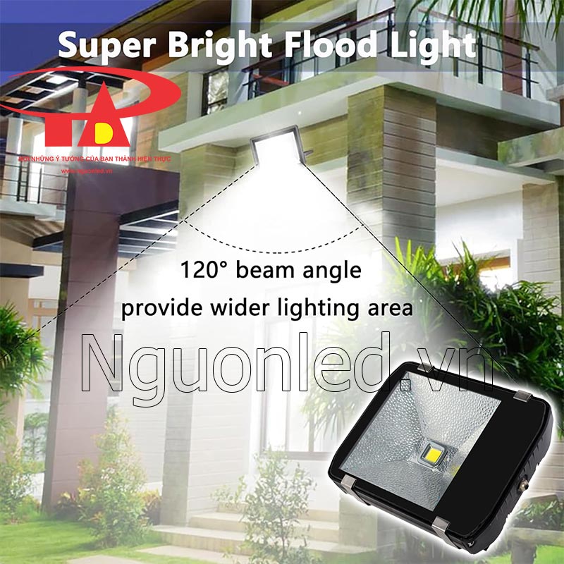 Đèn pha led 100w ngoài trời