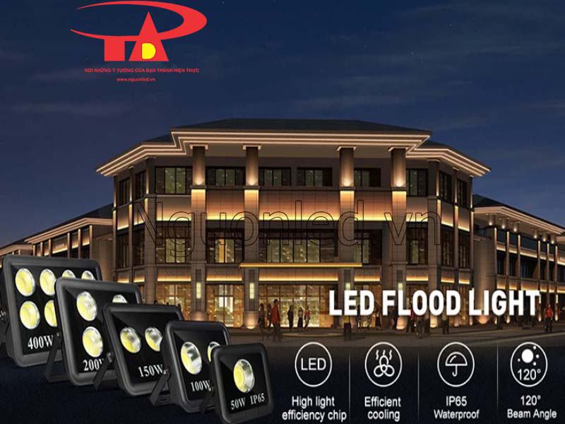 Đèn pha led 100w COB hắt tường