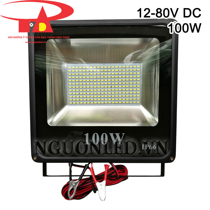 Đèn pha led 100W kẹp bình