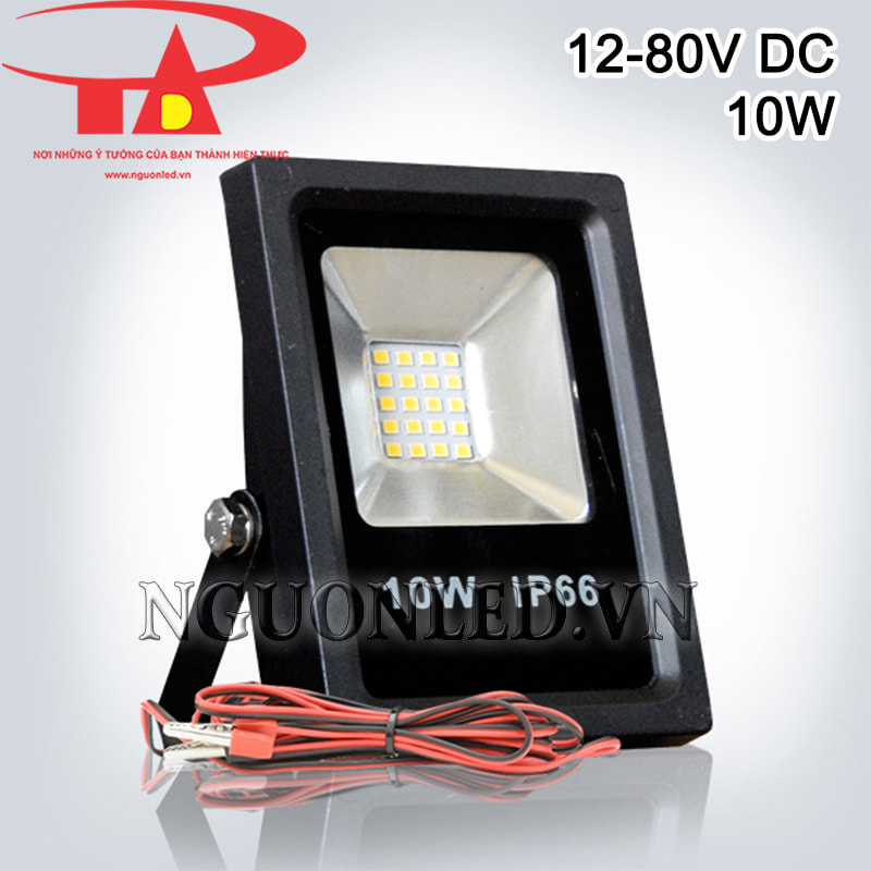 Đèn pha led dùng bình 12-80V 10W