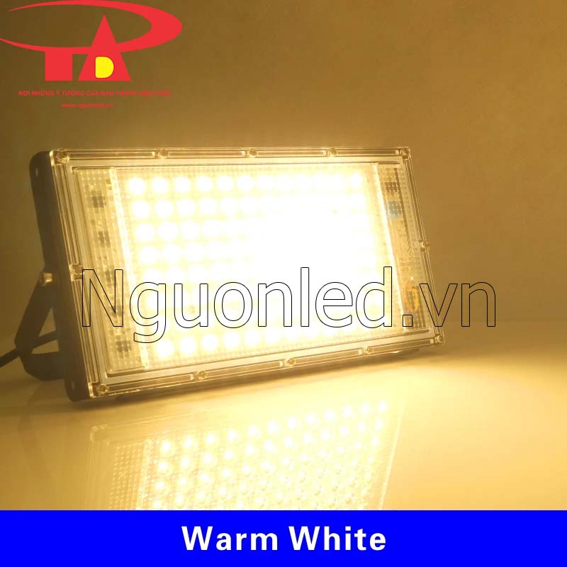 Đèn led kẹp bình ắc quy 12v 100w ánh sáng vàng