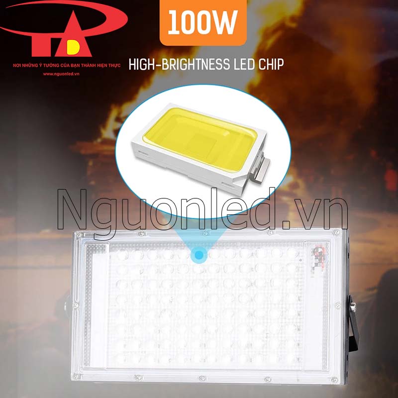 Đèn pha 12v siêu sáng, công suất 100w