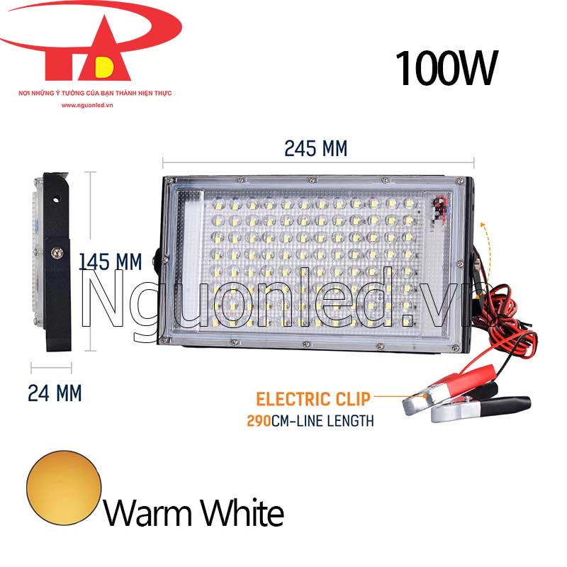 Giá đèn pha led 100w 12v giá rẻ