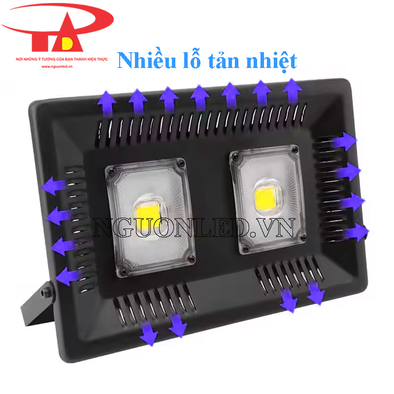 Đèn pha led siêu mỏng 100w ngoài trời