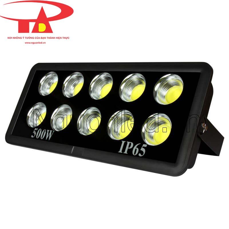 Đèn pha led COB 500w vỏ đen