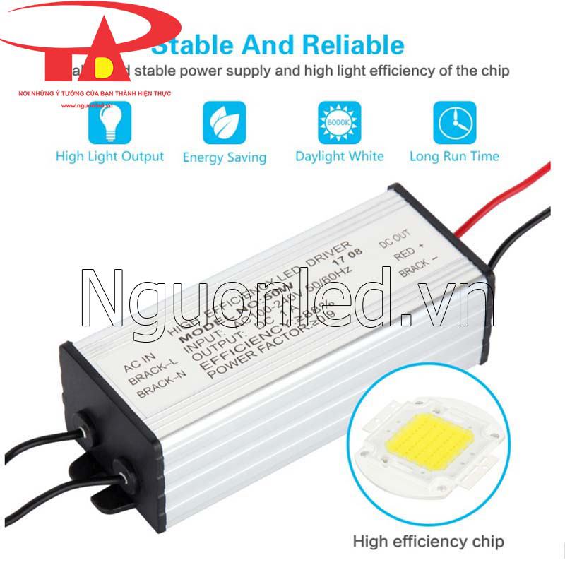 Đèn pha chiếu xa 50w chips led COB cao cấp