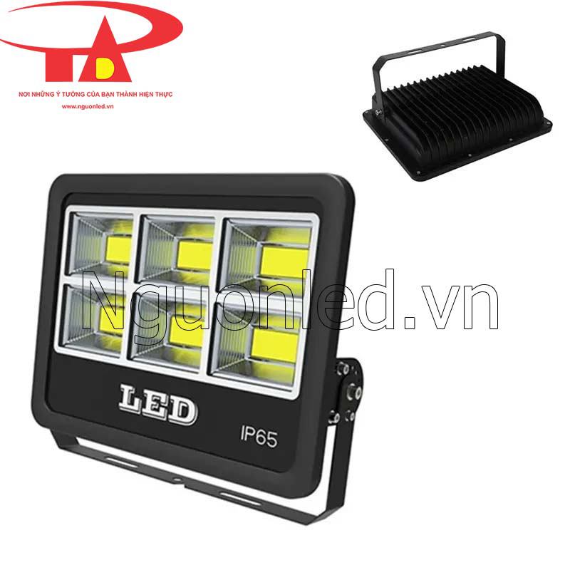 Đèn pha led cob 300w vỏ đen